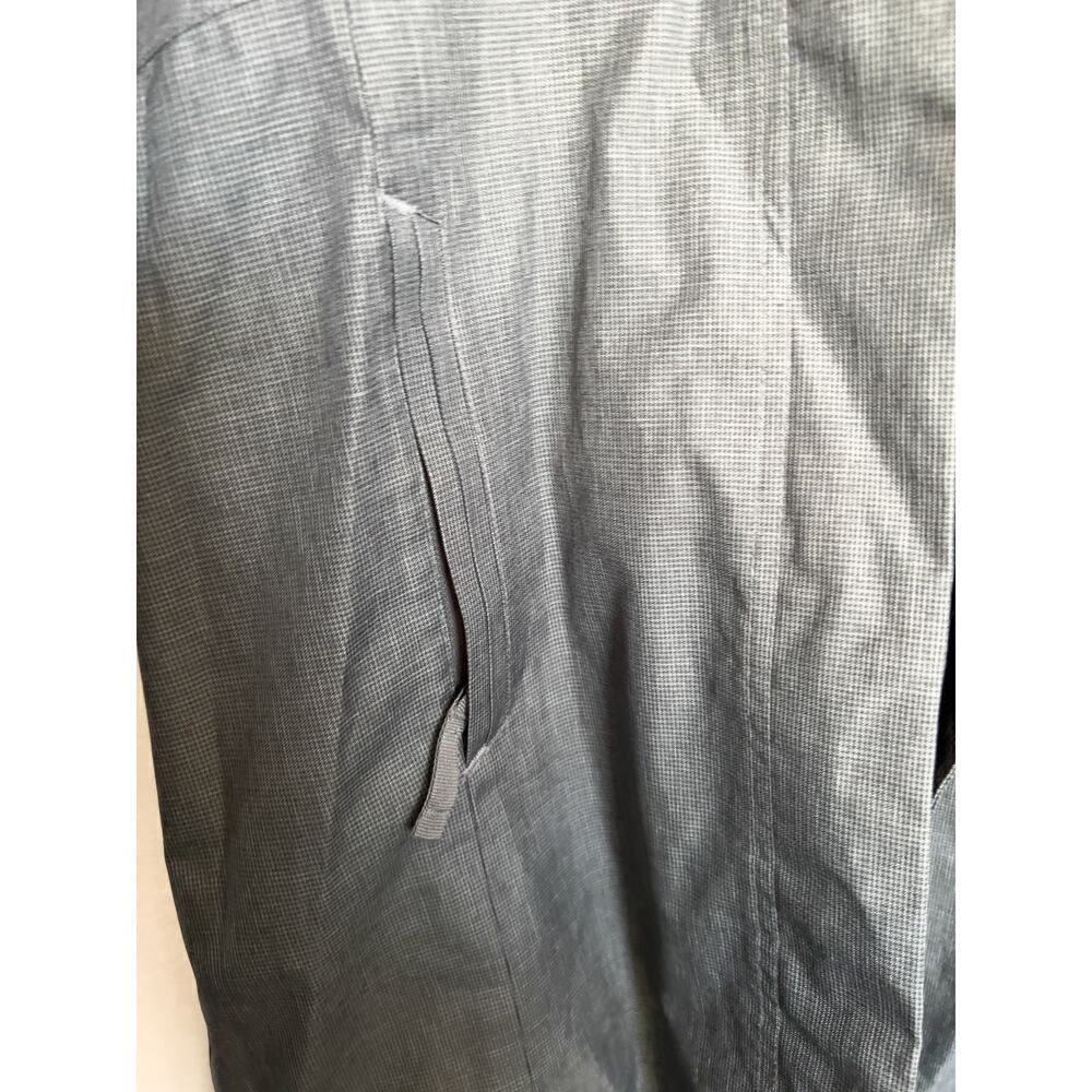 Eddie Bauer On The Go Trench Rain Jacket Hood Mid Length XS Grey Lightweight - Picture 4 of 7